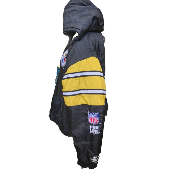 Pittsburg Steelers Football Jacket Size M NFL Pro Line - Picture 6 of 10